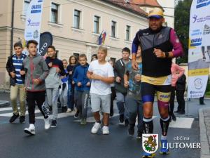 Bogomir Dolenc odtekel del dobrodelnega teka po ljutomerski občini 1